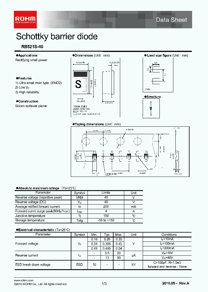 RB521S-40TE61_1873075.PDF Datasheet