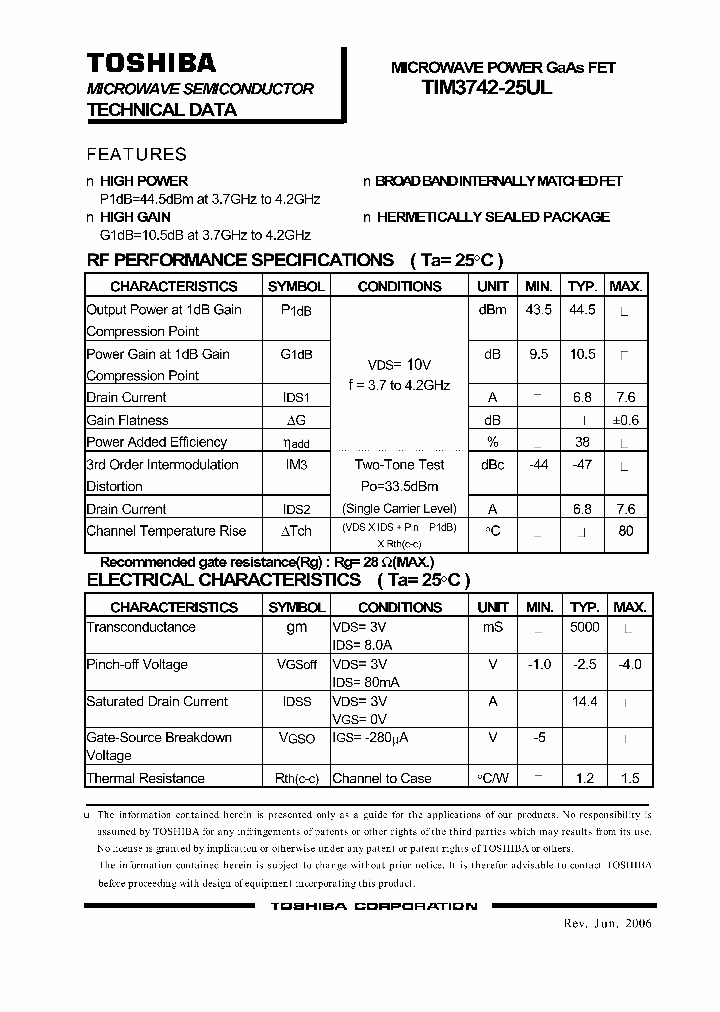 TIM3742-25UL_1881520.PDF Datasheet