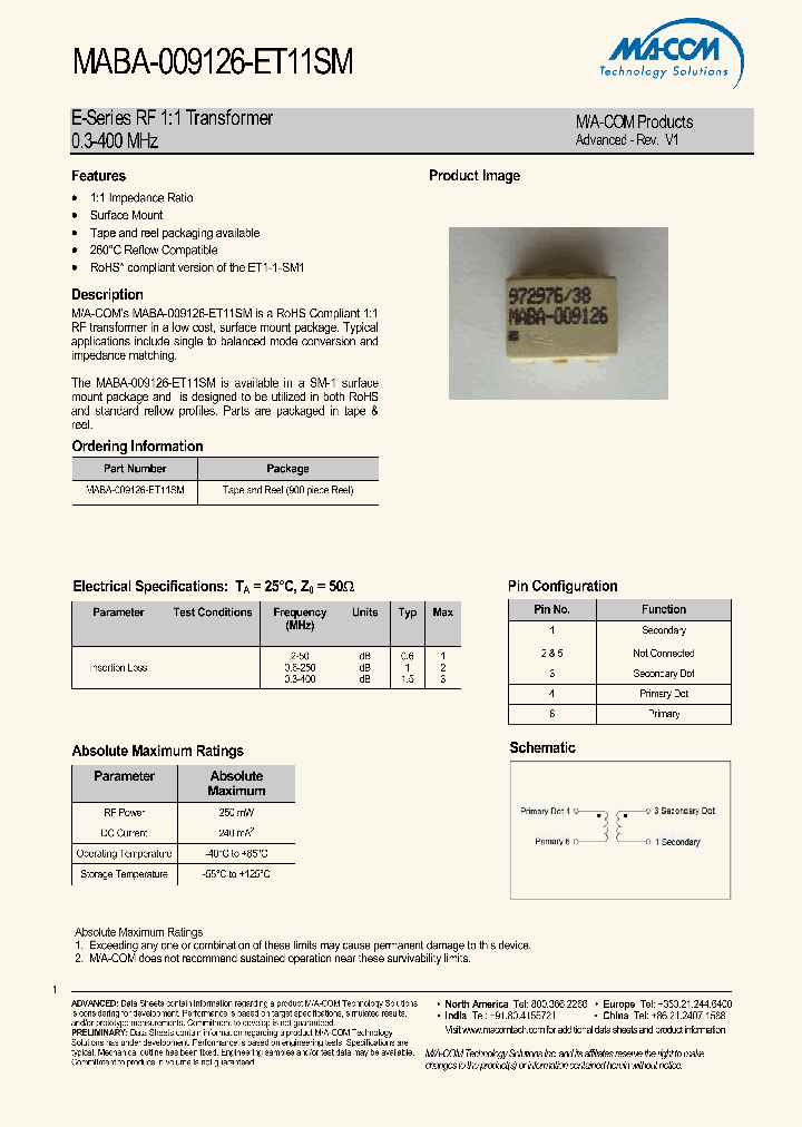 MABA-009126-ET11SM_1932160.PDF Datasheet
