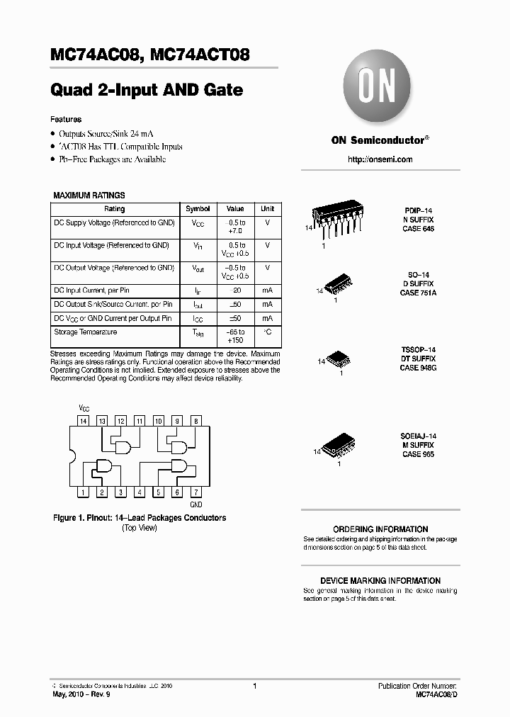 MC74AC08NG_1884879.PDF Datasheet