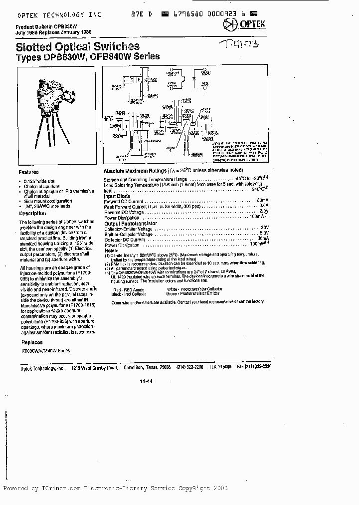 OPB831W11_1875566.PDF Datasheet