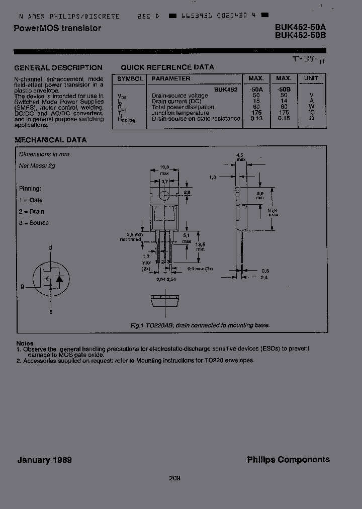 BUK452-50B_1885738.PDF Datasheet