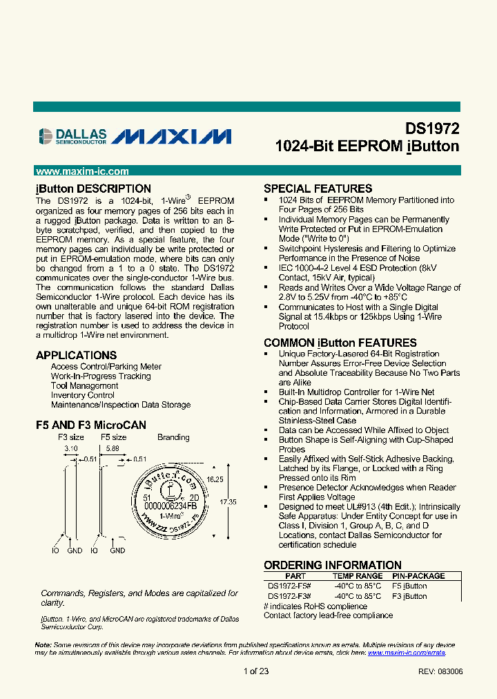 DS1972-F3_1896817.PDF Datasheet