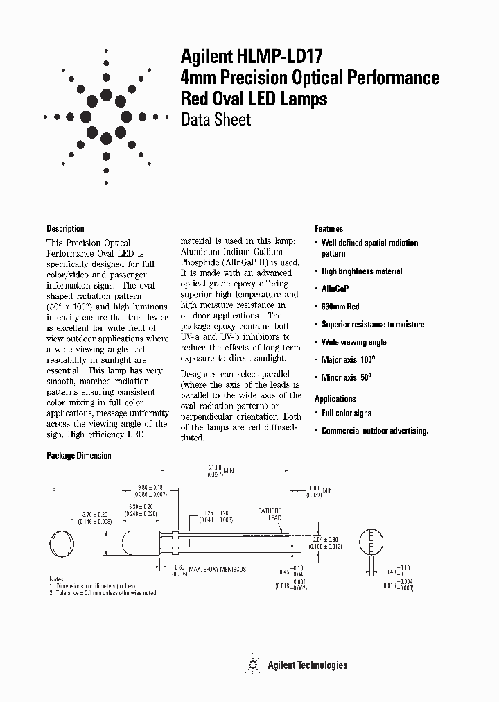 HLMP-LD17-NPTDD_1938602.PDF Datasheet