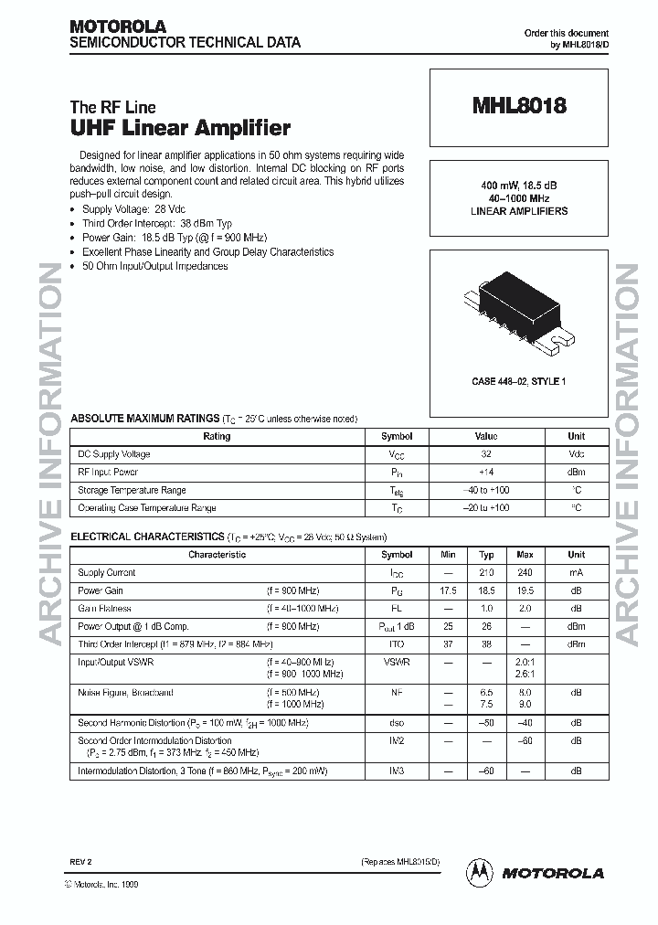 MHL8018D_1941862.PDF Datasheet