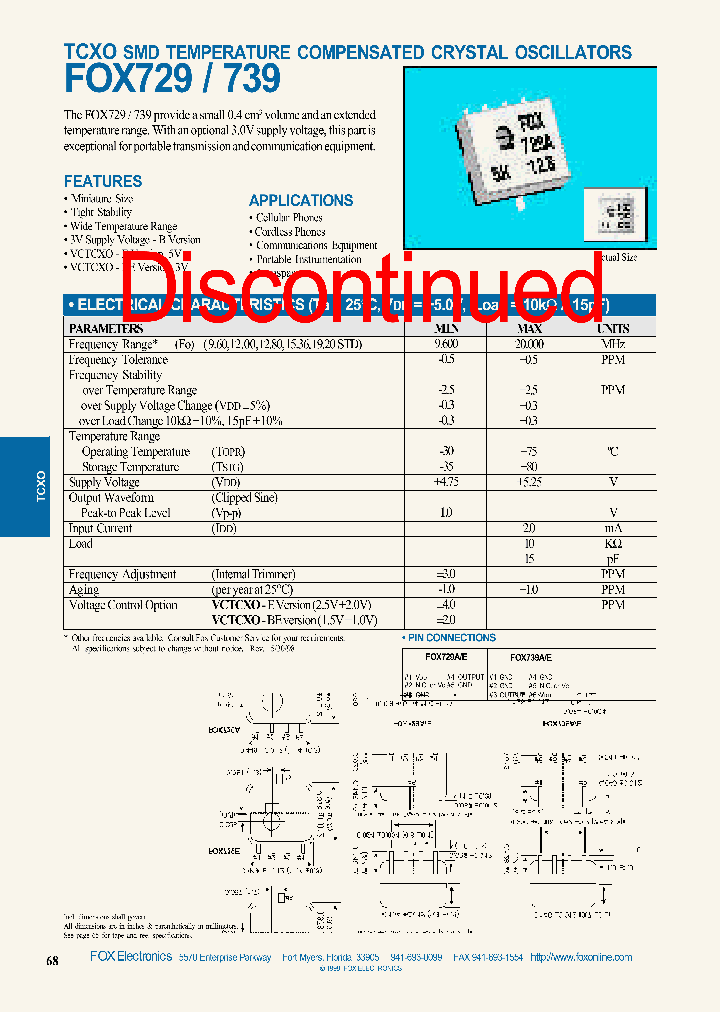 FOX729_1947225.PDF Datasheet