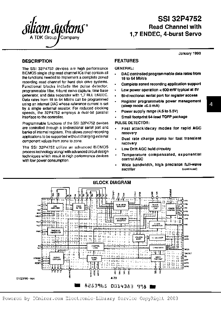 SSI32P4752-CGT_1888763.PDF Datasheet