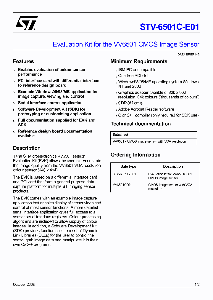 STV-6501C-D01_1949592.PDF Datasheet