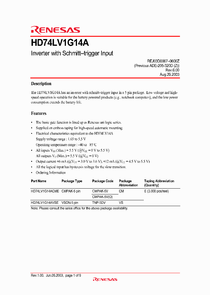 HD74LV1G14A_1951671.PDF Datasheet
