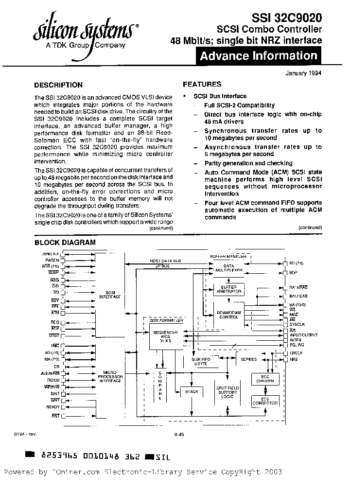 SSI32C9020-CG_1904315.PDF Datasheet