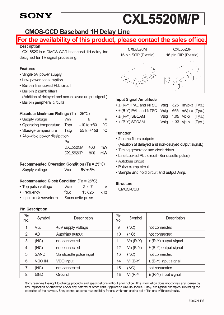 CXL5520MP_1905468.PDF Datasheet