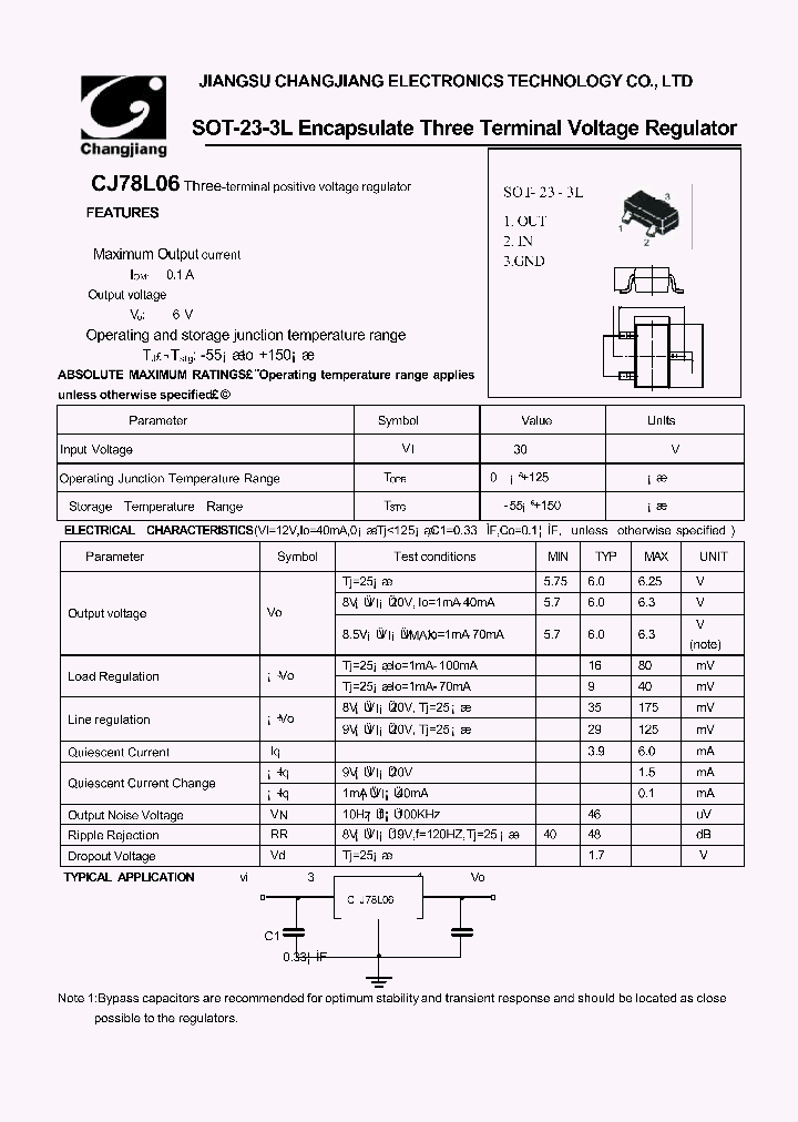 CJ78L06-SOT-23-3L_1908378.PDF Datasheet