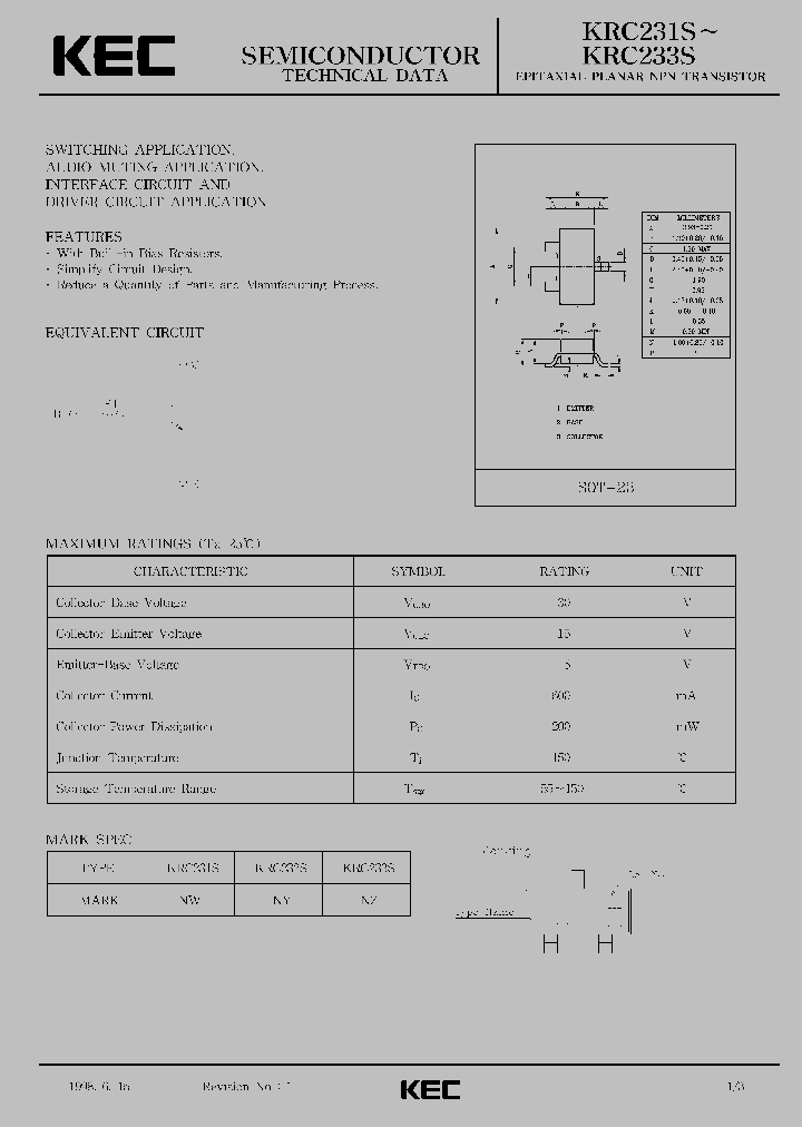 KRC233S_1908909.PDF Datasheet