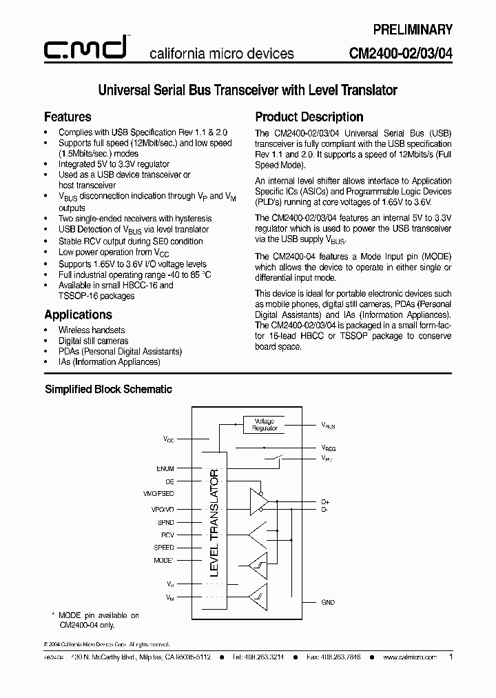CM2400-02_1910600.PDF Datasheet