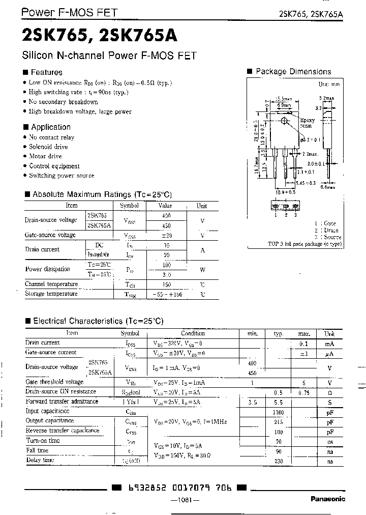 2SK765_1911562.PDF Datasheet