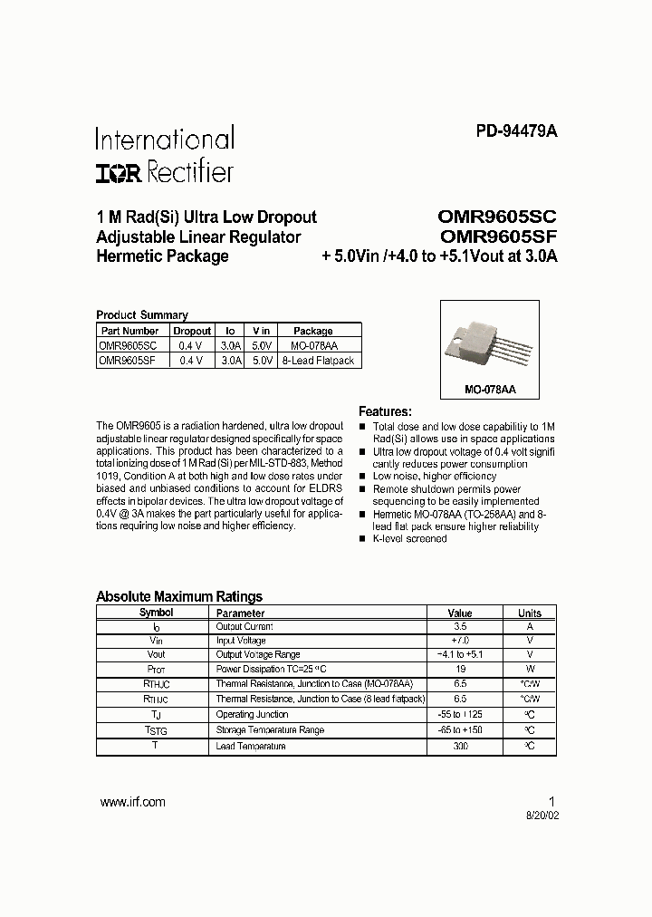 OMR9605SC_1953438.PDF Datasheet