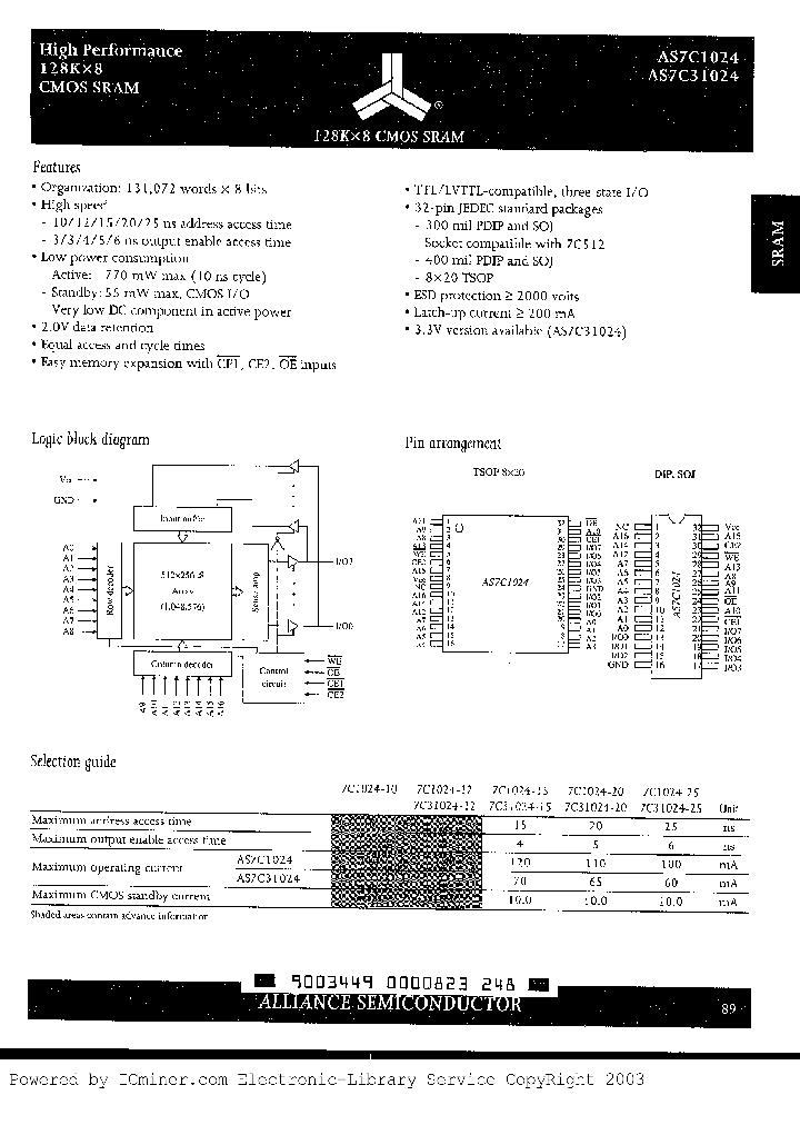 AS7C1024-25PC_1910231.PDF Datasheet