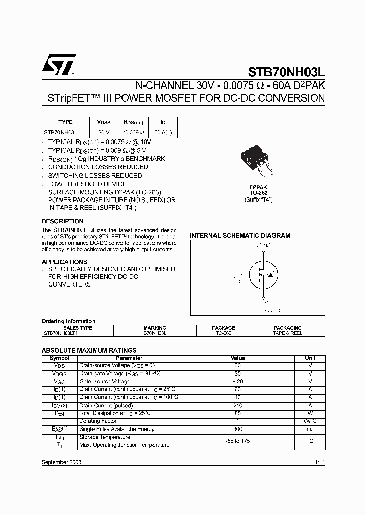 STB70NH03L_1954310.PDF Datasheet