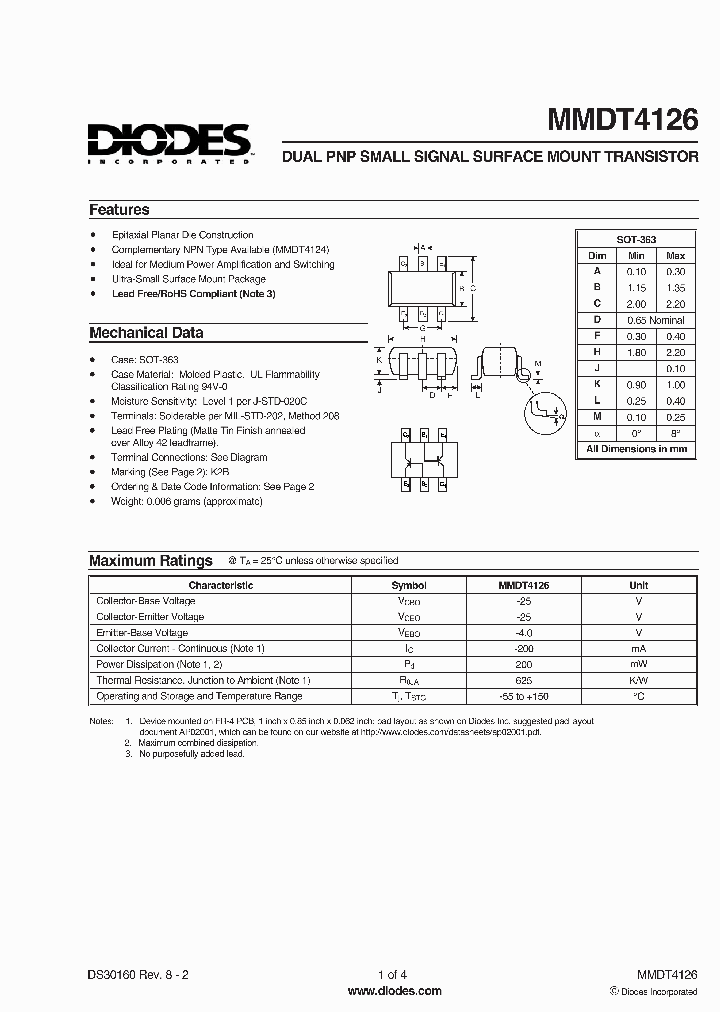 MMDT4126-7-F_1913601.PDF Datasheet