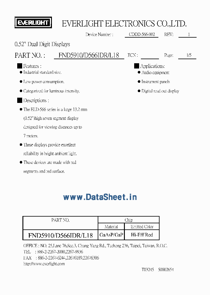 FND5910D566IDRL18_1954694.PDF Datasheet