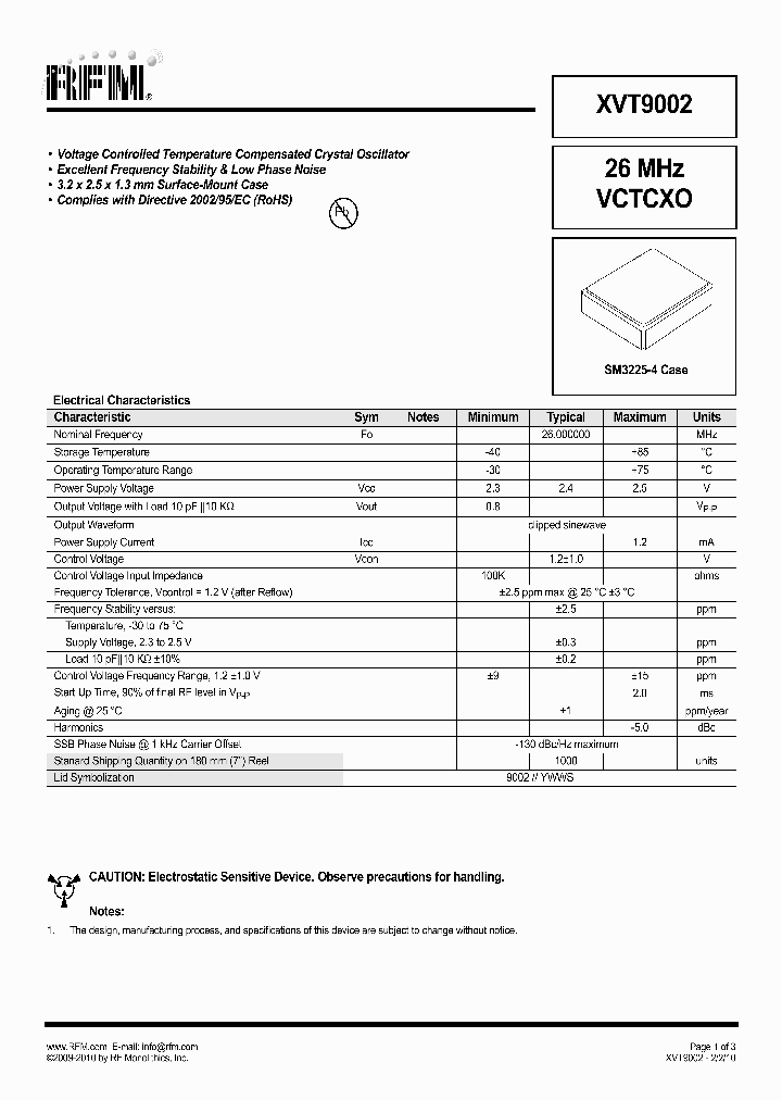 XVT9002_1914358.PDF Datasheet