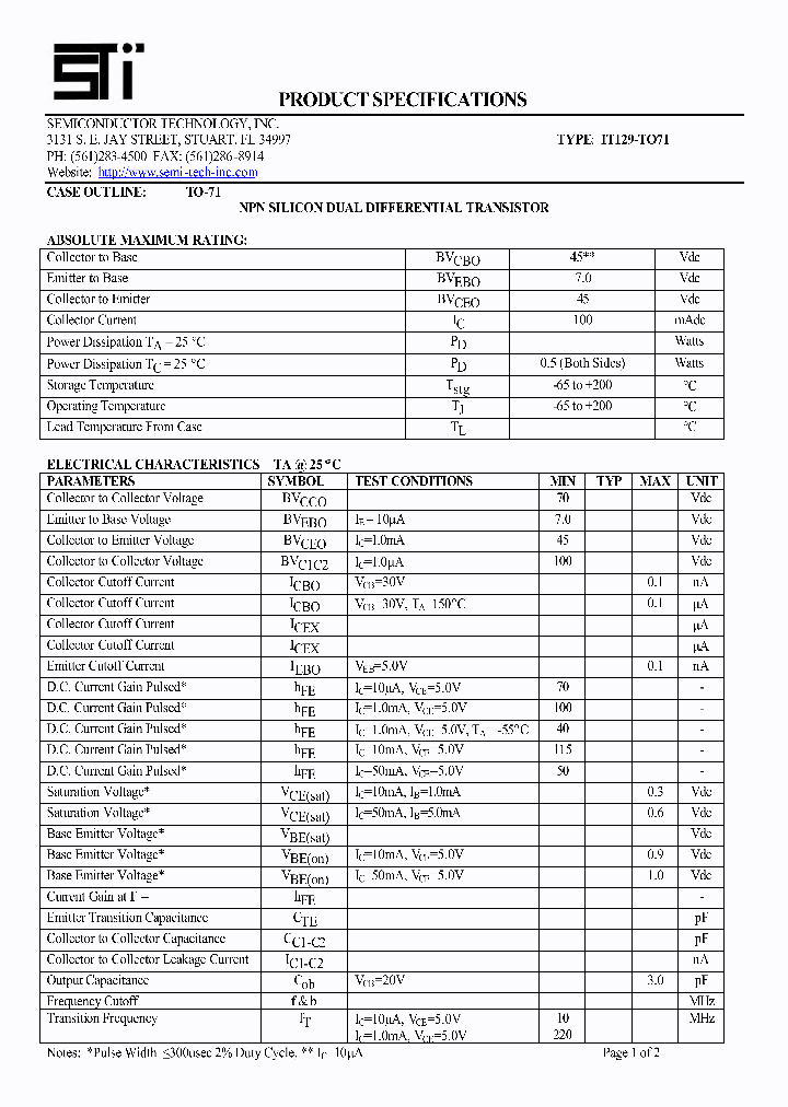 IT129-TO71_1917846.PDF Datasheet