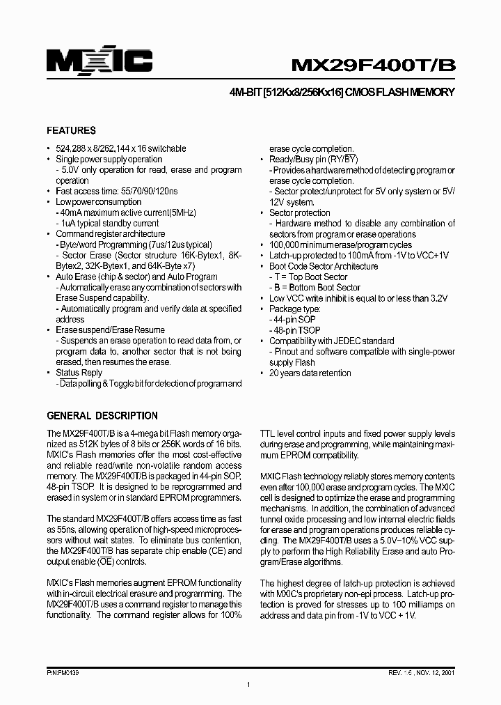 MX29F400BMC-90_1918273.PDF Datasheet
