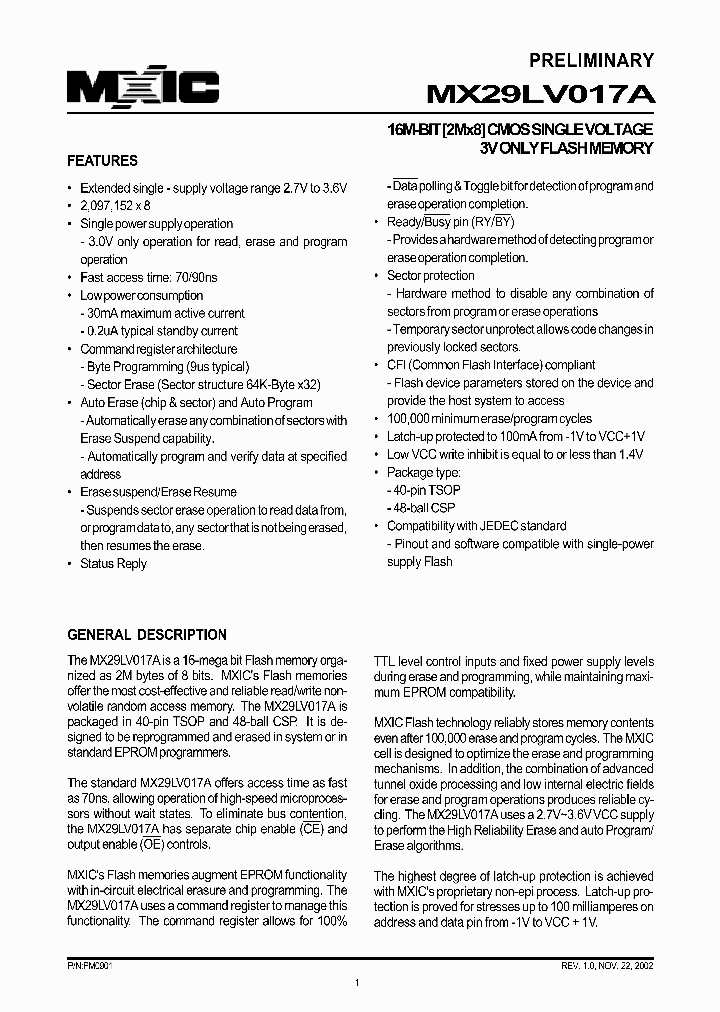 MX29LV017A_1918668.PDF Datasheet