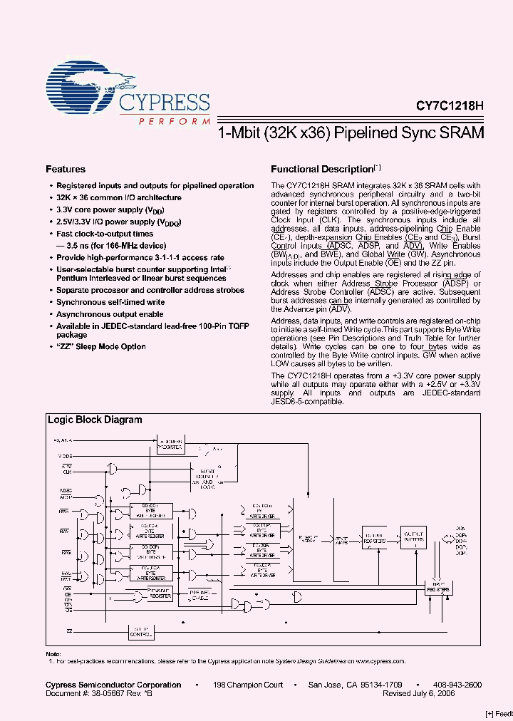 CY7C1218H_1921865.PDF Datasheet