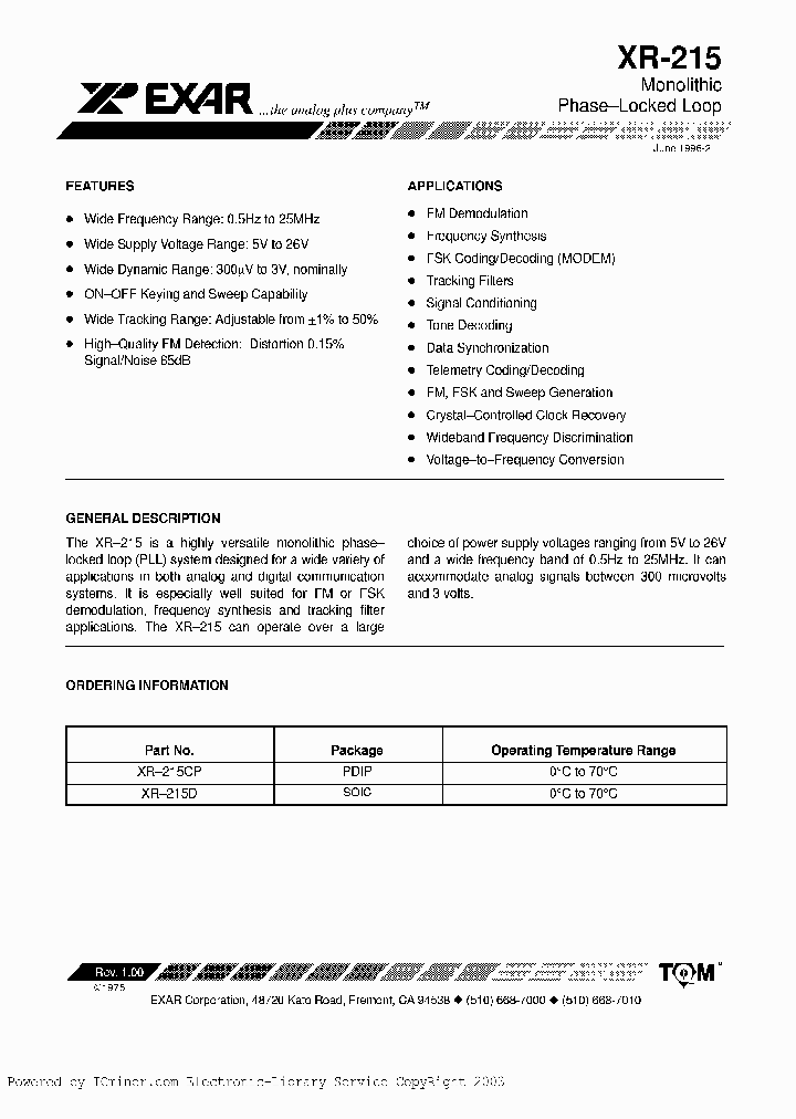 XR-215D_1922122.PDF Datasheet