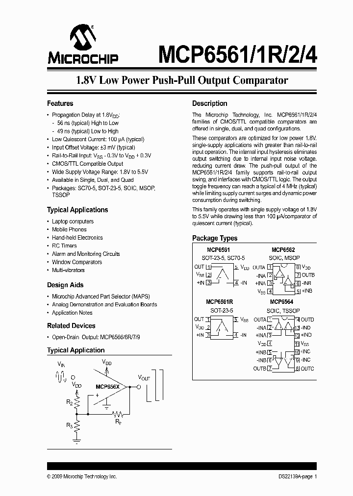 MCP6562A-EMF_1922622.PDF Datasheet