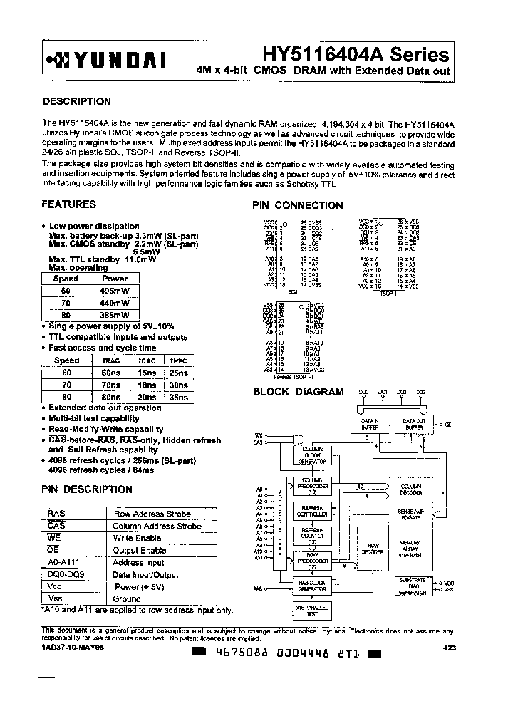 HY5116404AT-70_1931990.PDF Datasheet