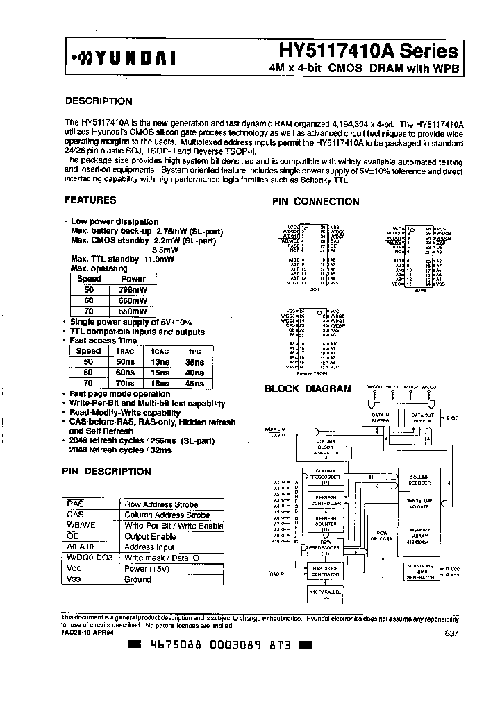 HY5117410AT-70_1931995.PDF Datasheet
