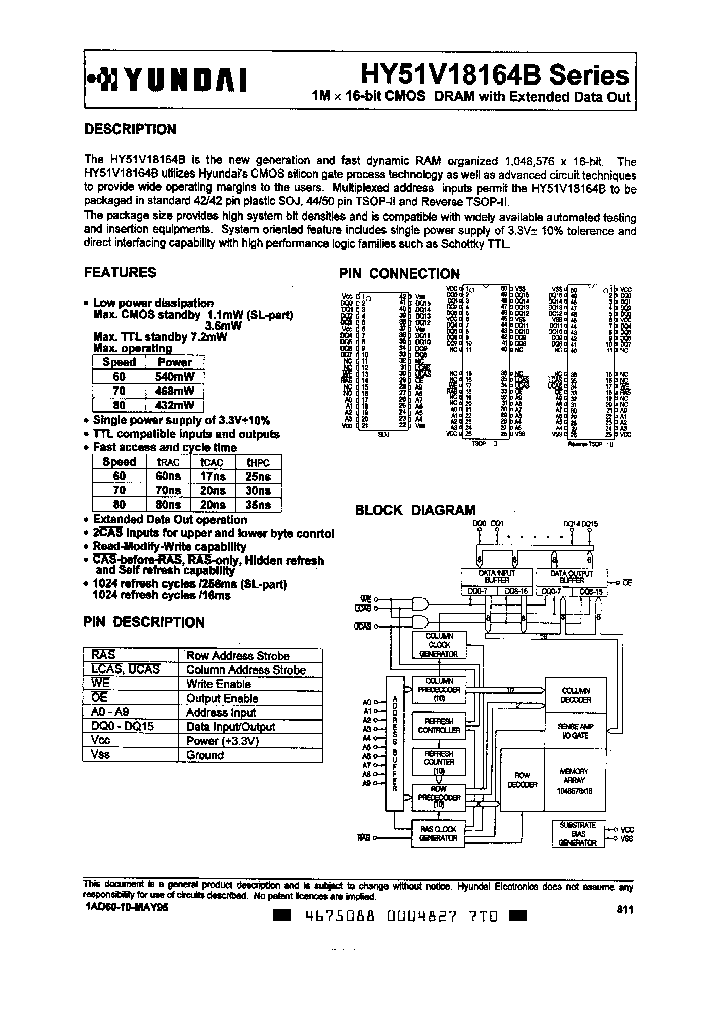 HY51V18164BRC-60_1933040.PDF Datasheet