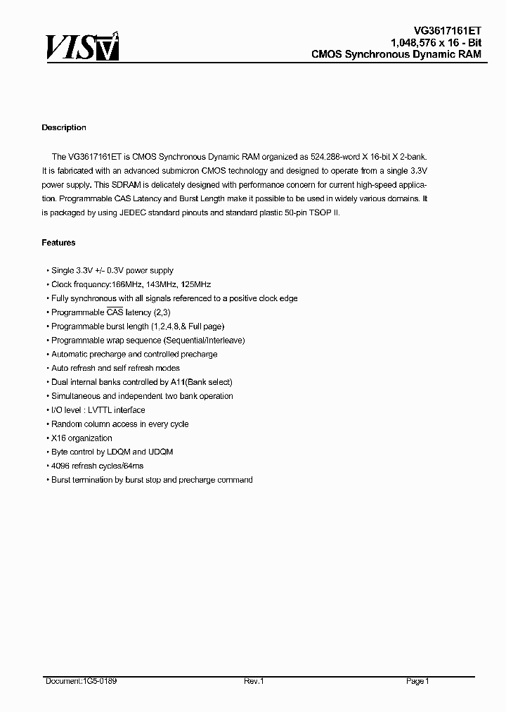 VG3617161ET-8_1934304.PDF Datasheet