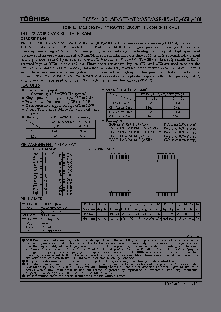 TC55V1001AFT-85_1934942.PDF Datasheet
