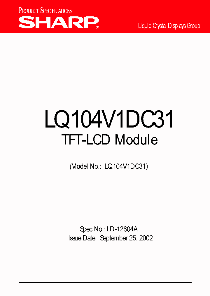 LQ104V1DC31_1936144.PDF Datasheet