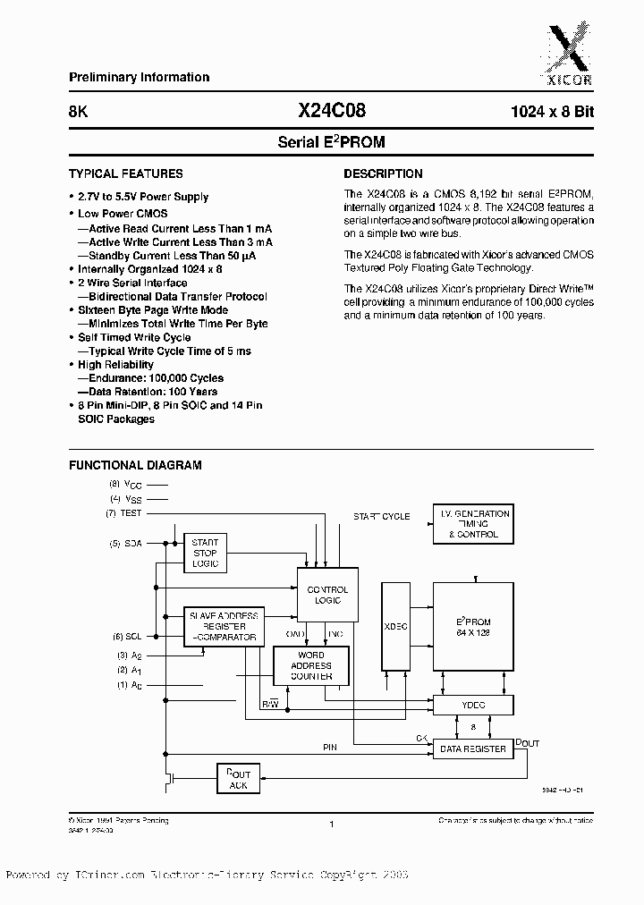 X24C08SI-35C7000_1938648.PDF Datasheet