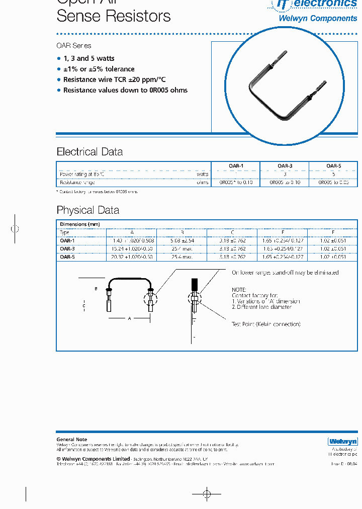 OAR-5_1938518.PDF Datasheet