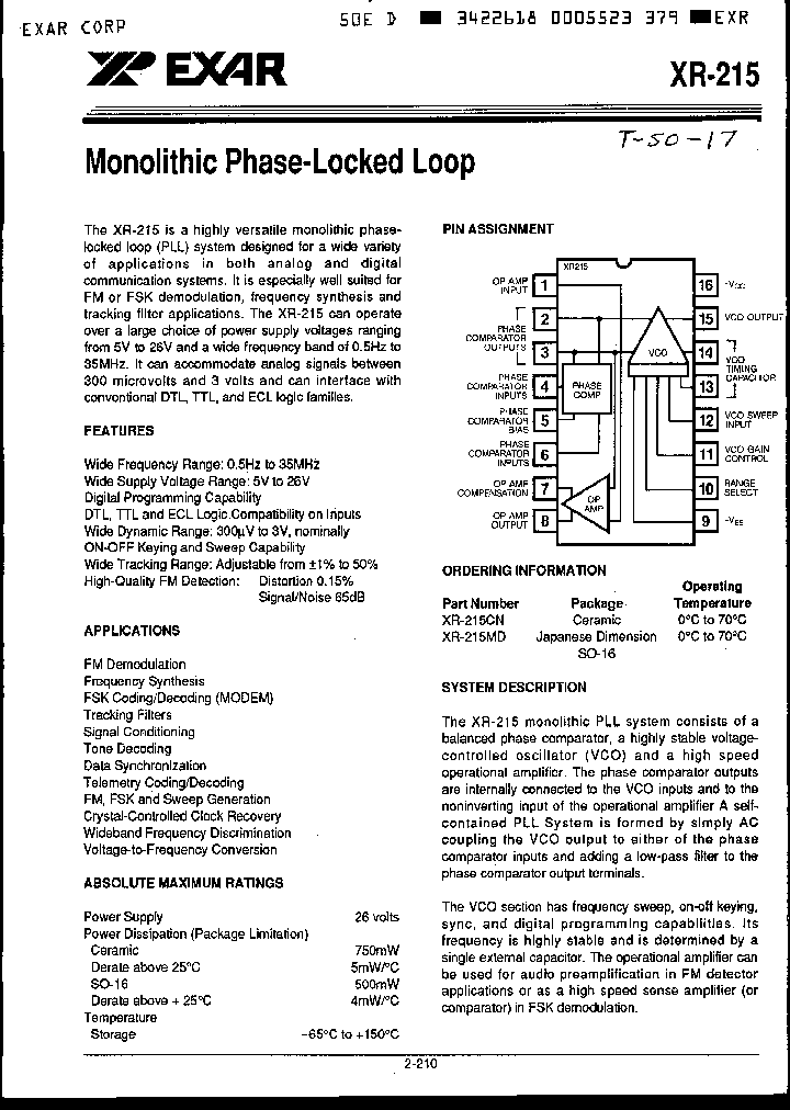 XR-215MD_1939927.PDF Datasheet