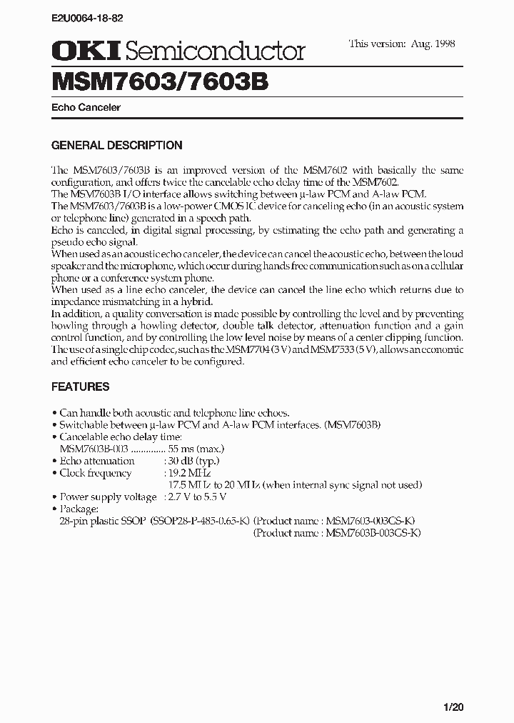 MSM7603_1944027.PDF Datasheet