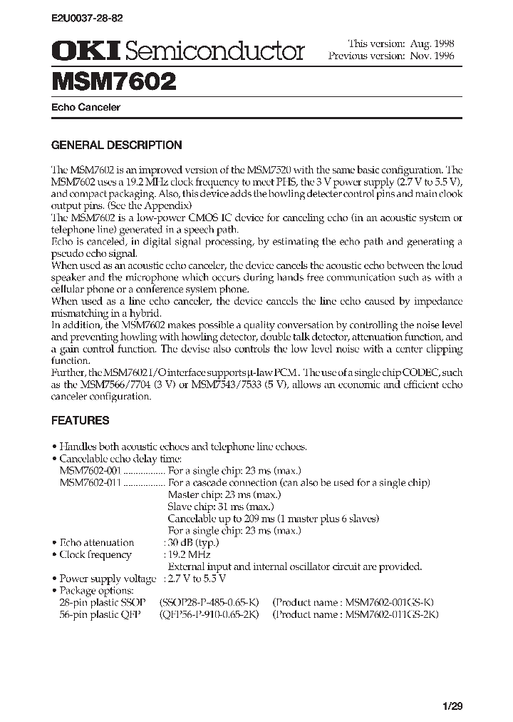 MSM7602-001_1944032.PDF Datasheet