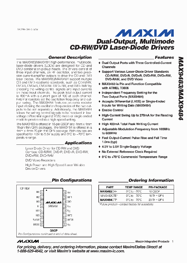 MAX9483_1944145.PDF Datasheet