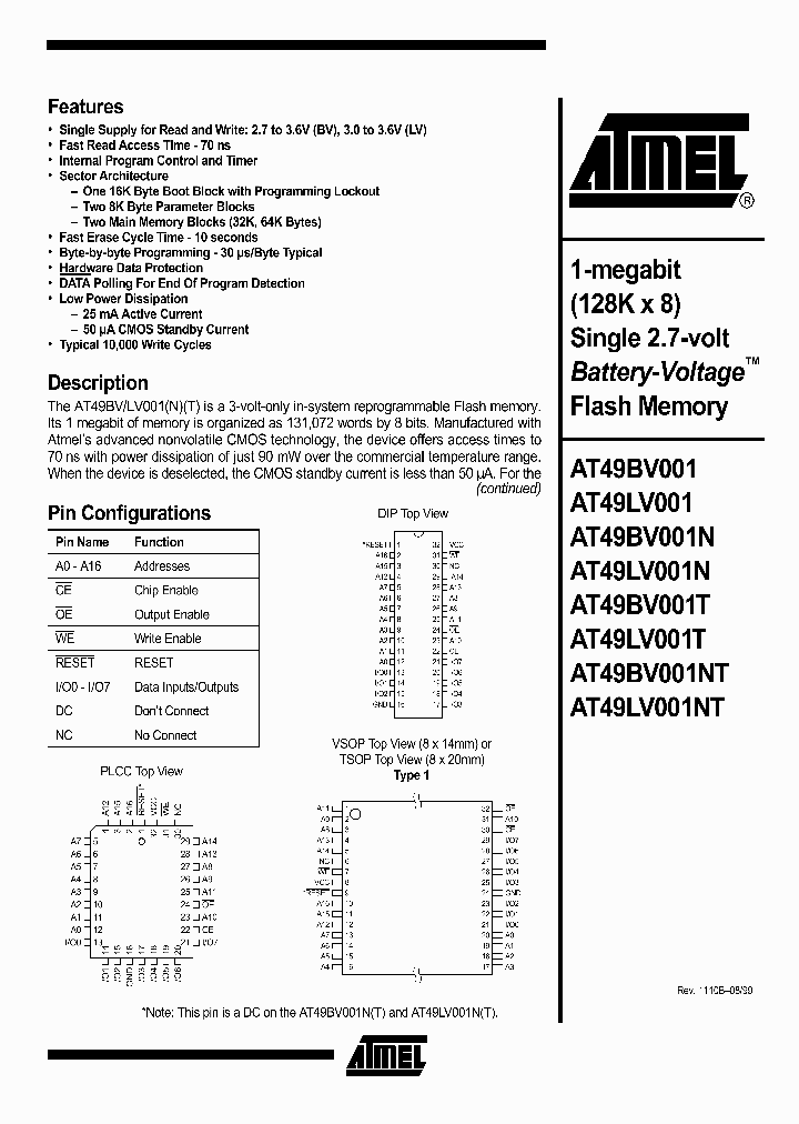AT49BV-LV001_1944120.PDF Datasheet
