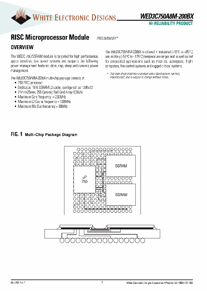 WED3C750A8M-200BX_1949471.PDF Datasheet