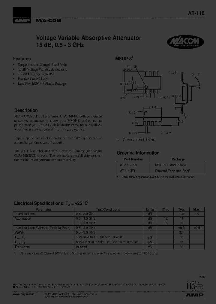 AT118PIN_1951519.PDF Datasheet