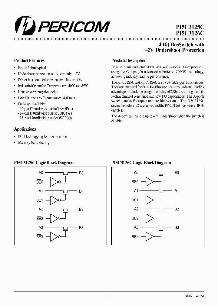 PI5C3126C_1943337.PDF Datasheet