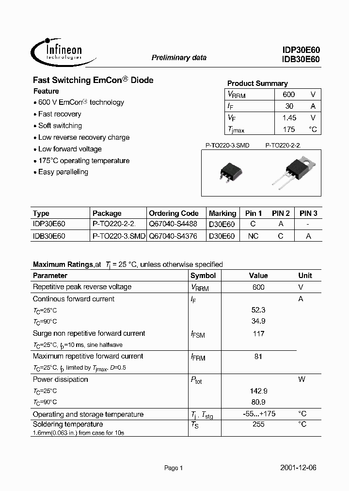 IDP30E60_1952250.PDF Datasheet