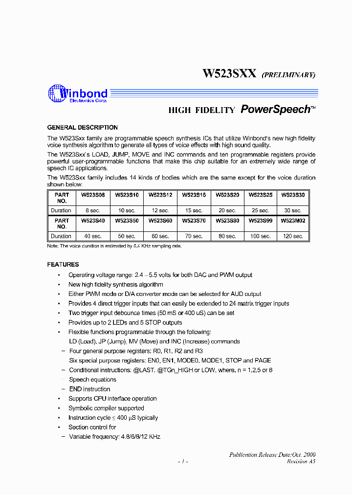 W523S50_1960663.PDF Datasheet
