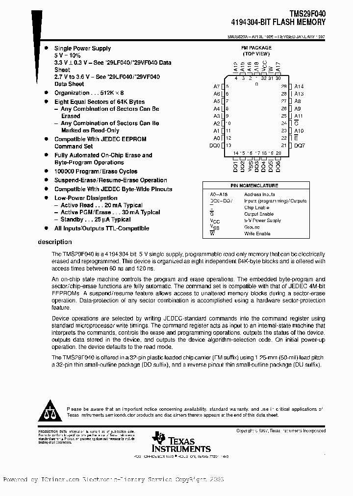 TMS29F040-10C5DUE_1961035.PDF Datasheet
